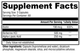 ALAmax Protect 120 vege caps - Berberine & ALA Blood Sugar Balance (Xymogen)