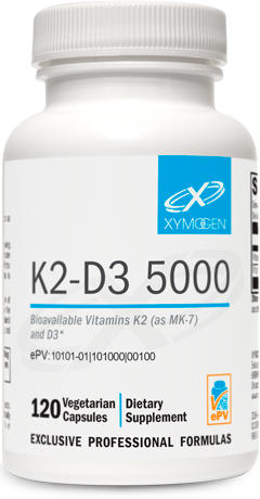 K2-D3 5000 120 Capsules Bioavailable Vitamins K2 (as MK-7) and D3*