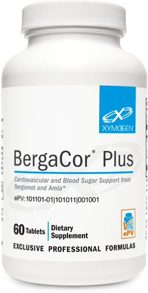 BergaCor® Plus 60 Tablets Cardiovascular and Blood Sugar Support from Bergamot and Amla*