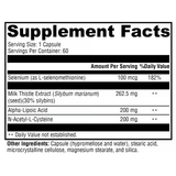 Liver Protect™ - 60 Caps Liver Support With NAC/ALA/Milk Thistle (Xymogen) (Copy)