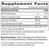 Vitamin C With Quercetin - 180 Caps - Buffered C with Phytonutrients (Integrative Therapeutics)