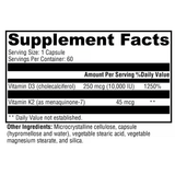 K2-D3 10,000 120 Capsules Bioavailable Vitamins K2 (as MK-7) and D3 (Xymogen)