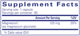 Magnesium (Glycinate) 90 Caps