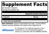 L-Theanine 120 Capsules of 400 mg/capsule  - Supports Calm and Relaxation (Xymogen)