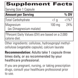 Magnesium Malate - 90 Caps - Hollow Tubes Spasm Relief (Integrative Therapeutics)