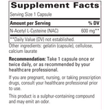 NAC - 600 mg - 60 Capsules Without Selenium (Integrative Therapeutics)