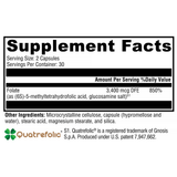 5-MTHF ES 60 Capsules Bioactive Folate as Quatrefolic®