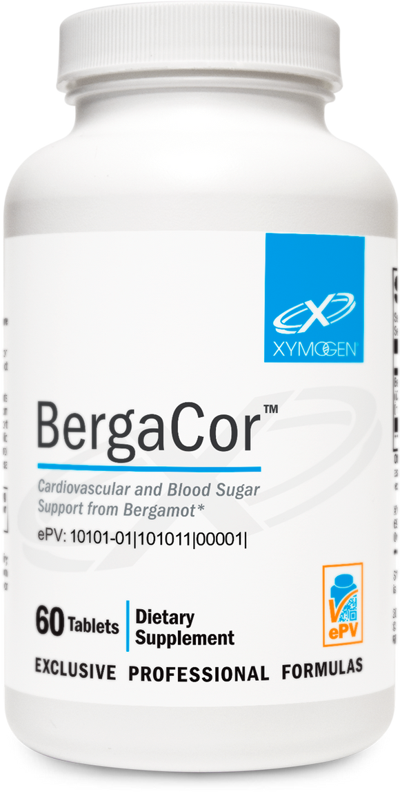 BergaCor 60 Tablets Cardiovascular and Blood Sugar Support from Bergamot*