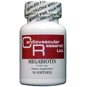 Megabiotin 10,000 mcg -50 Soft Gels