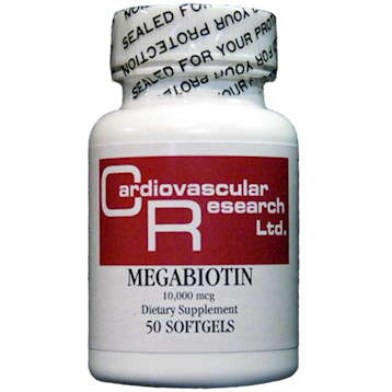 Megabiotin 10,000 mcg -50 Soft Gels