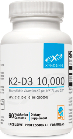 K2-D3 10,000 60 Capsules Bioavailable Vitamins K2 (as MK-7) and D3*