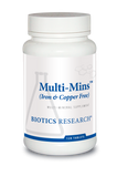 MULTI-MINS™ ( IRON & COPPER FREE) -  Broad Spectrum Multi-Mineral Support - 120 Tabs (Biotics Research)