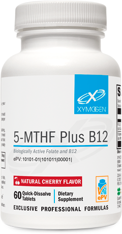 5-MTHF Plus B12 Cherry 60 Tablets Biologically Active Folate and B12