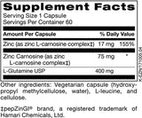 EndoZin - Zinc Carnosine --- Zinc with Intestinal Mucosal Support -  60 Caps