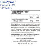 Cu-Zyme™ (Copper)- 100 Tablets (Biotics Research)