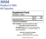 MSM --  Collagen & Connective Tissue Support - 60 Caps (Biotics Research)