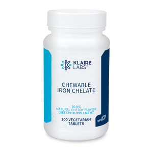 Chewable Iron Chelate- Natural Cherry-Flavored  Iron Tablet - 100 Chewable Tabs