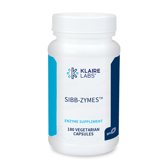 SIBB-Zyme- Carbohydrate & Protein Digestive Enzyme Support- 180 Caps